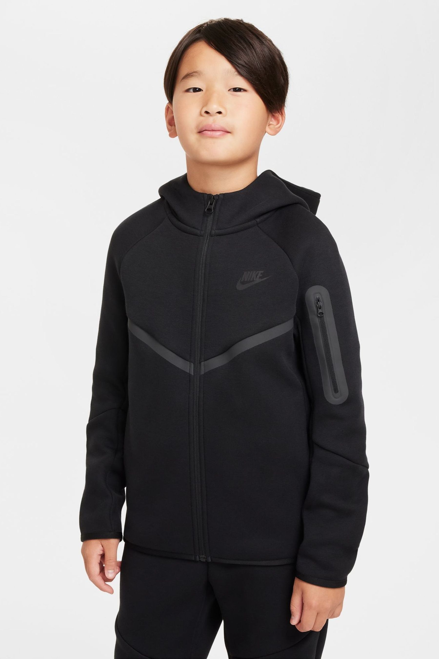 Nike tech fleece zip through hoodie hot sale
