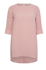 Yours Curve Pink Flute Sleeve Tunic - Image 2 of 2