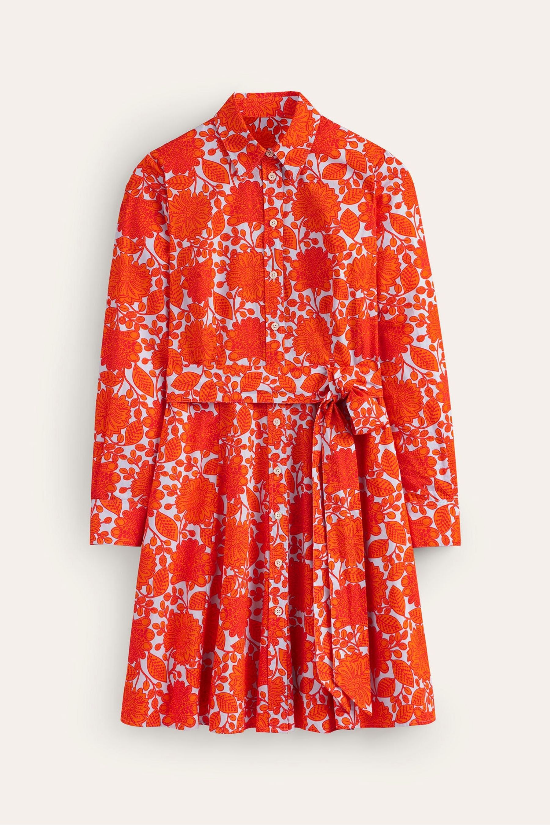 Buy Boden Orange Amy 100 Cotton Short Shirt Dress from Next Luxembourg