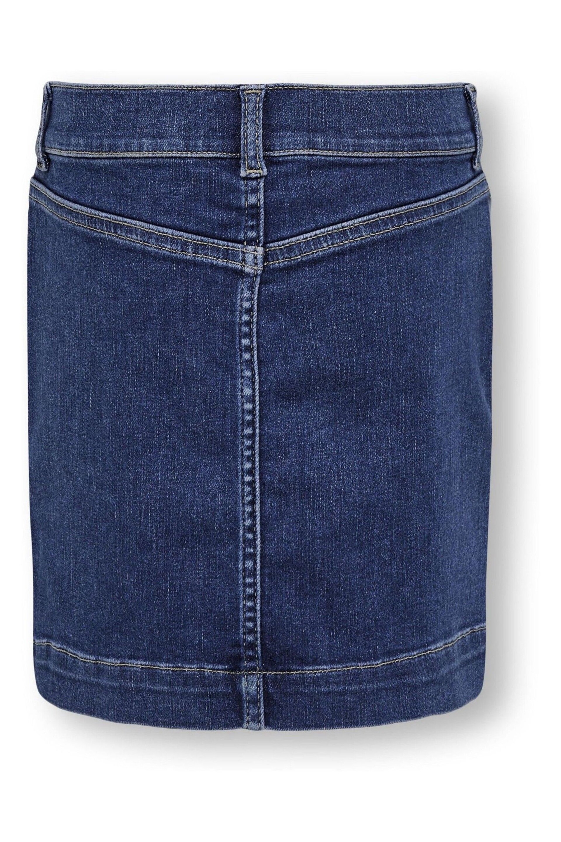 ONLY KIDS Blue Utility Pocket Denim Mini Skirt - Image 3 of 3