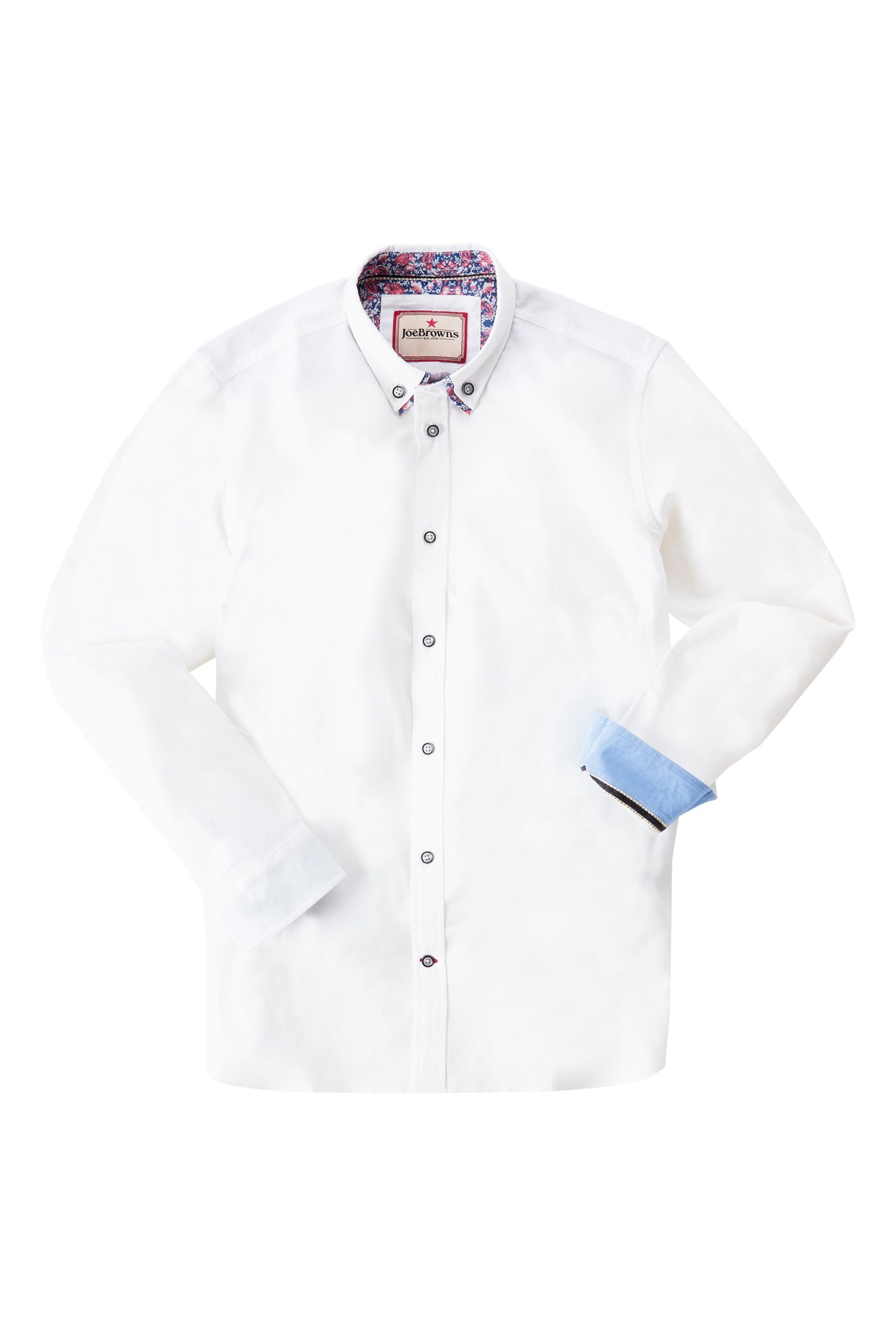 Joe Browns White Delightful Double Collar Shirt - Image 5 of 5