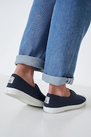 Crew Clothing Laceless Canvas Trainers - Image 2 of 4