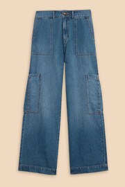 White Stuff Blue Demi Cargo Jeans - Image 5 of 7