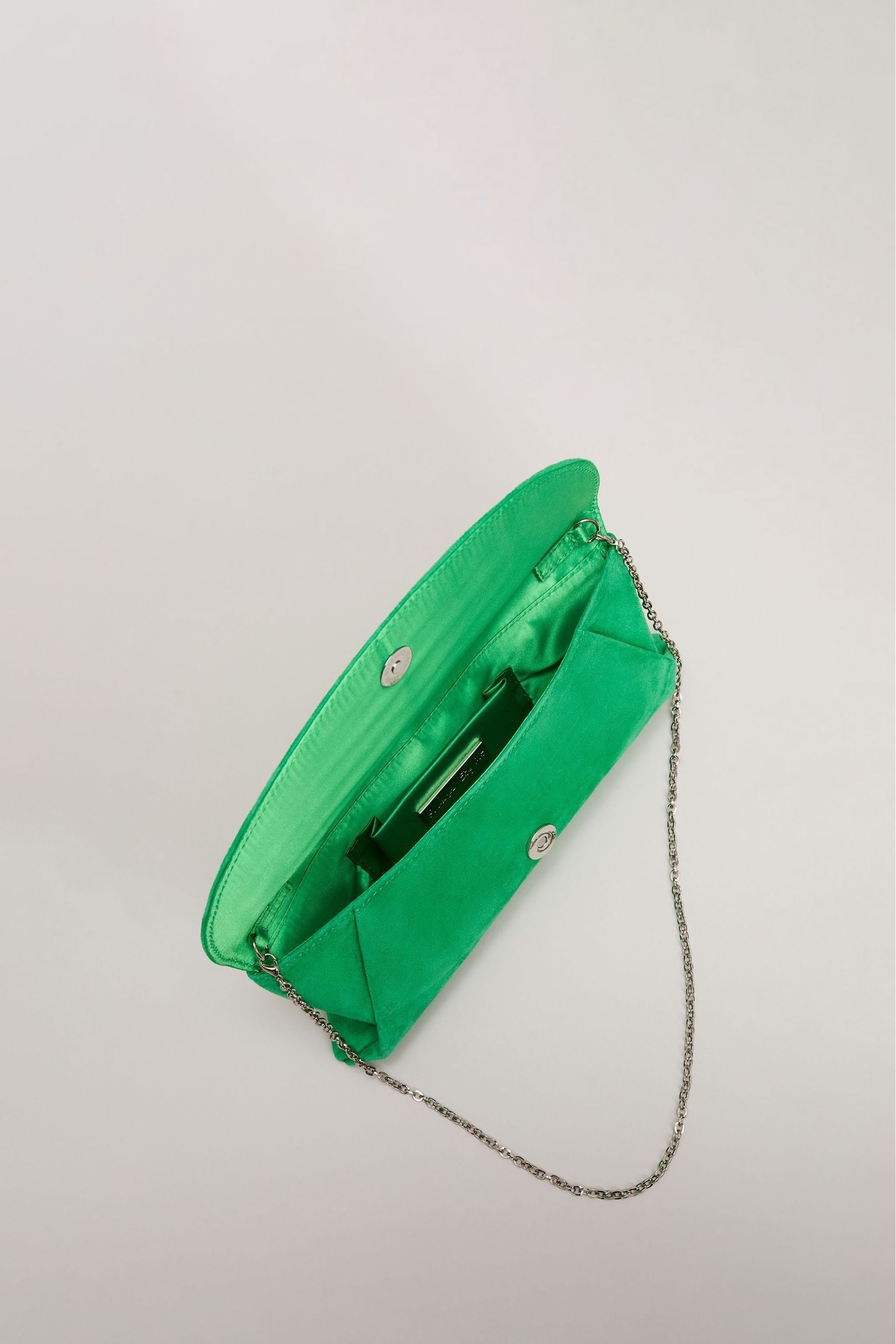 Buy Phase Eight Green Suede Clutch Bag from Next Oman