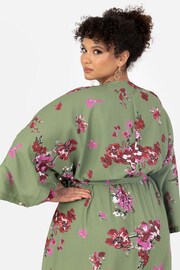 Lovedrobe Wrap Kimono Dress With Ruffled High Low Hem - Image 5 of 5