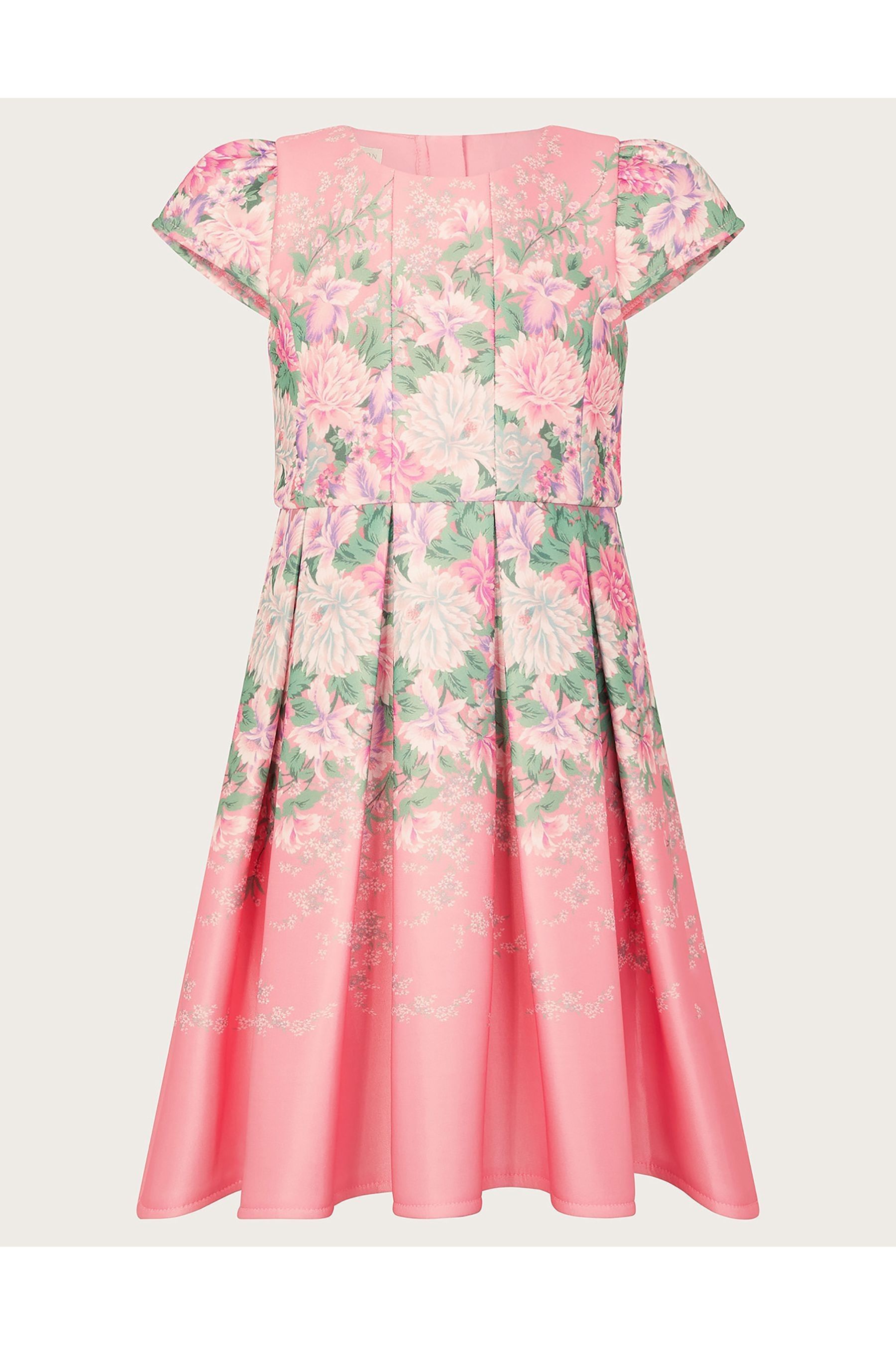 Buy Monsoon Pink Floral Print Scuba Dress from Next Luxembourg