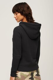 Superdry Black Tonal Rainbow Hoodie - Image 3 of 3