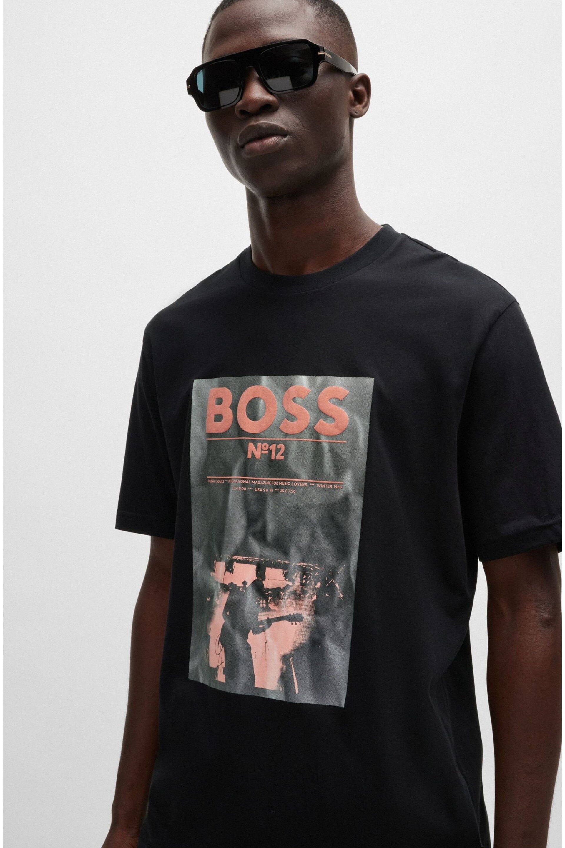 BOSS Black Music Graphic Print T-Shirt - Image 1 of 5