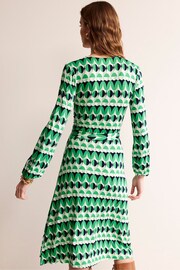 Boden Green Joanna Jersey Midi Wrap Dress - Image 3 of 6