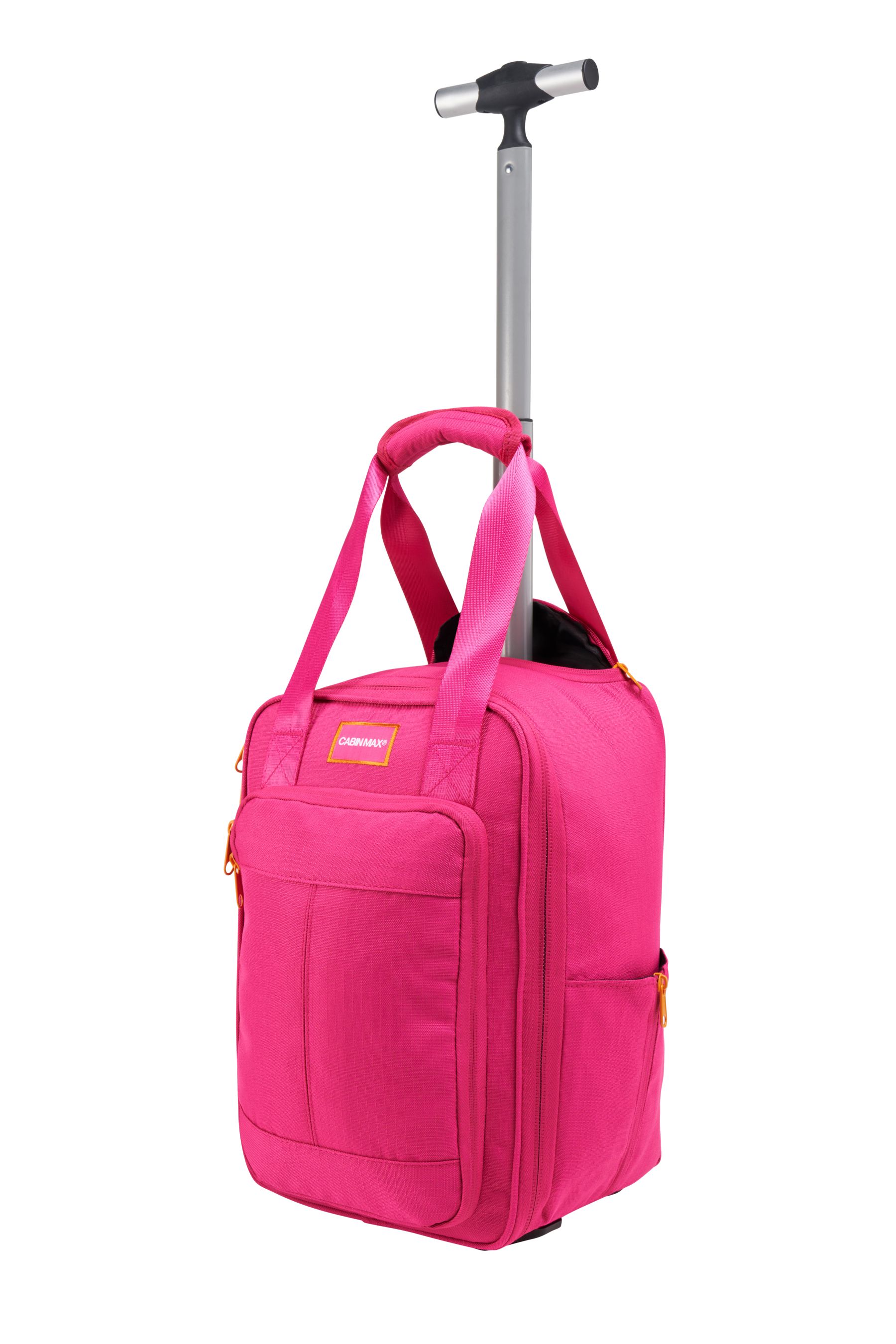 Pink trolley bag shop
