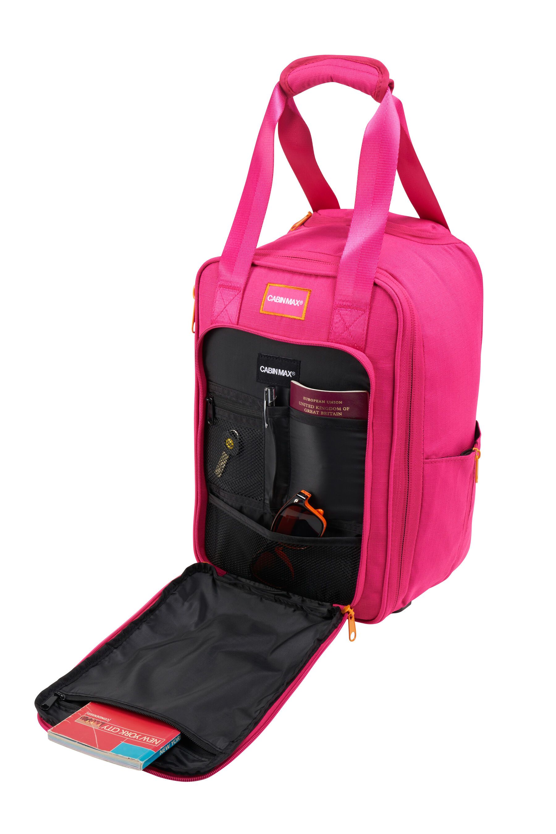 Cabin Max Pink Narvik Stowaway 20L 40cm Cabin Trolley Bag