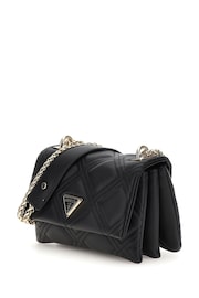 GUESS Black Deesa Quilted Convertible Cross-Body Flap Bag - Image 3 of 5