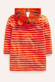 Boden Orange Appliqué Towelling Throw-On Robe - Image 3 of 4