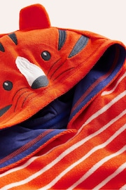 Boden Orange Appliqué Towelling Throw-On Robe - Image 4 of 4