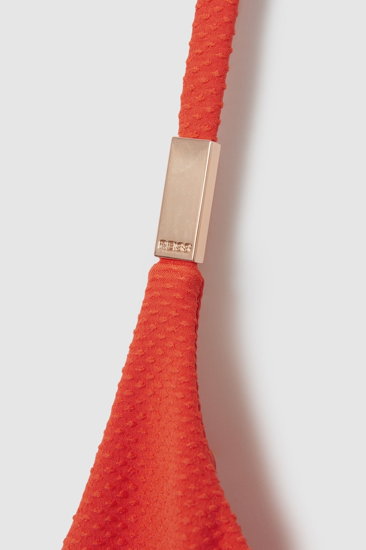 Reiss Orange Lucy Textured Underwired Bikini Top - Image 5 of 5