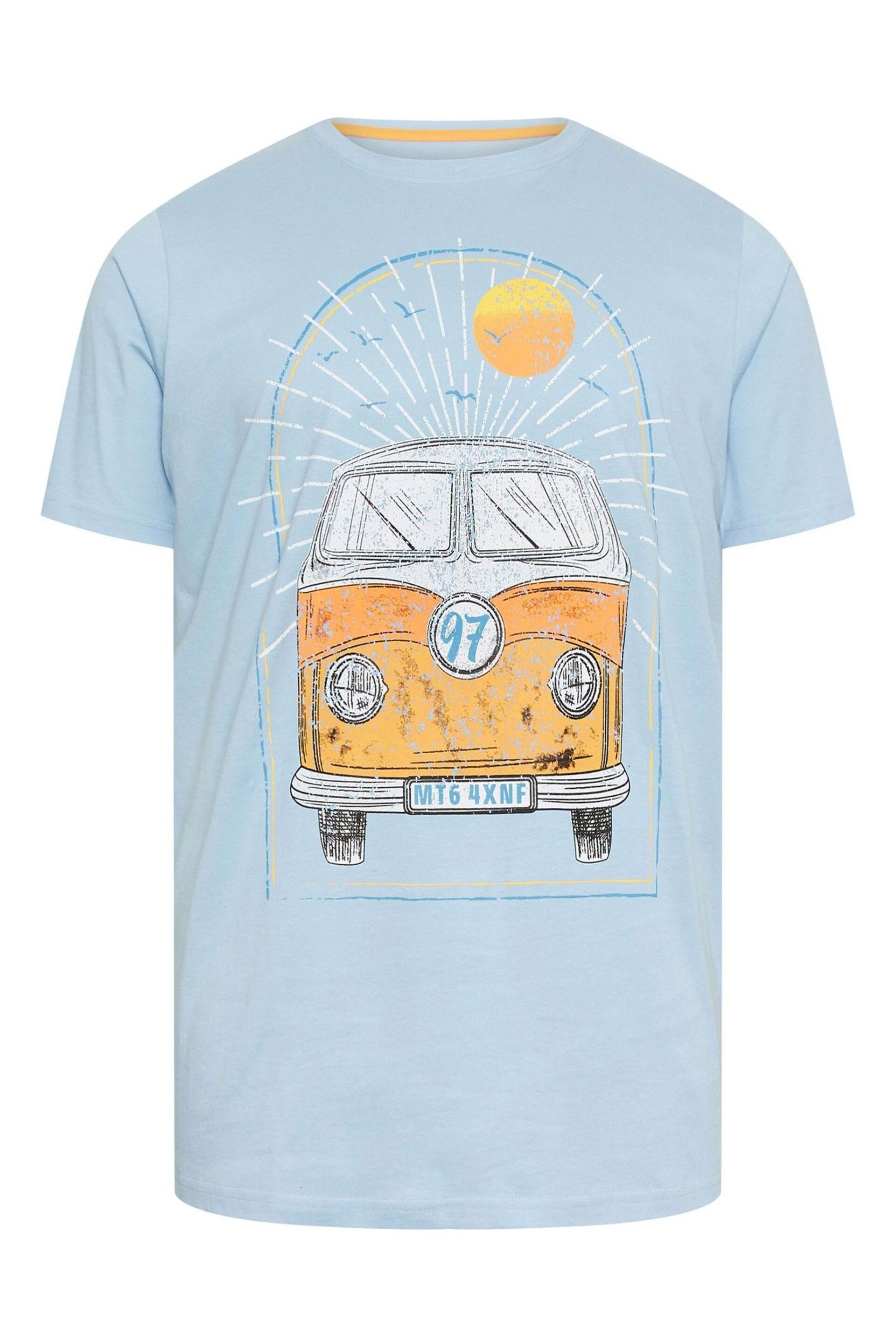 BadRhino Big & Tall Blue Camper T-Shirt - Image 2 of 3