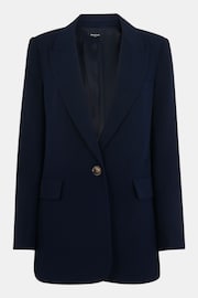 Whistles Navy Petite Boyfriend Crepe Blazer - Image 5 of 5