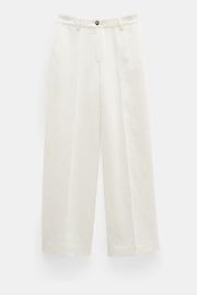 Hush Natural Emily Cotton Wide Leg Trousers - Image 5 of 5