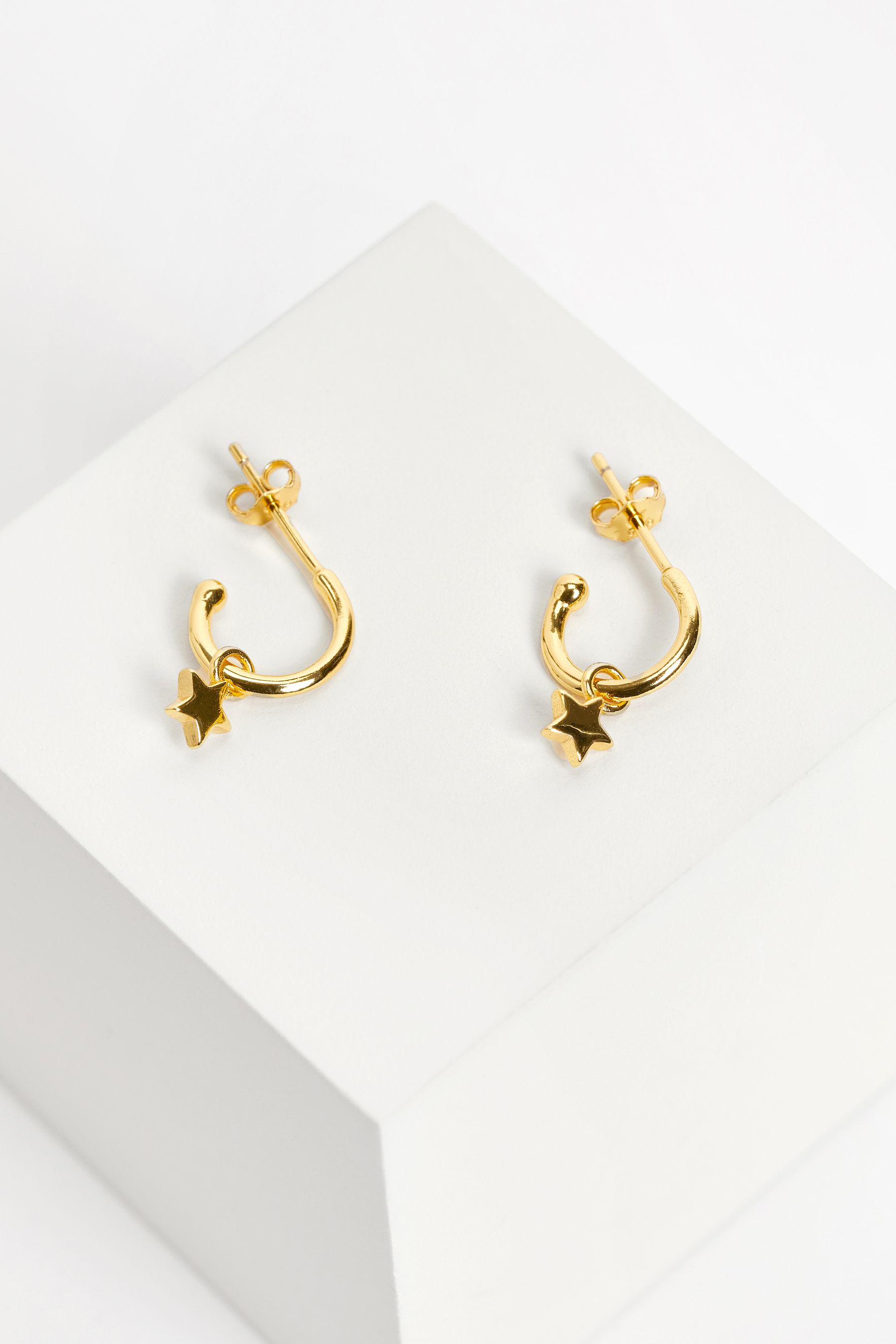 Buy Hush Gold Tone Star Drop Earrings from Next Luxembourg
