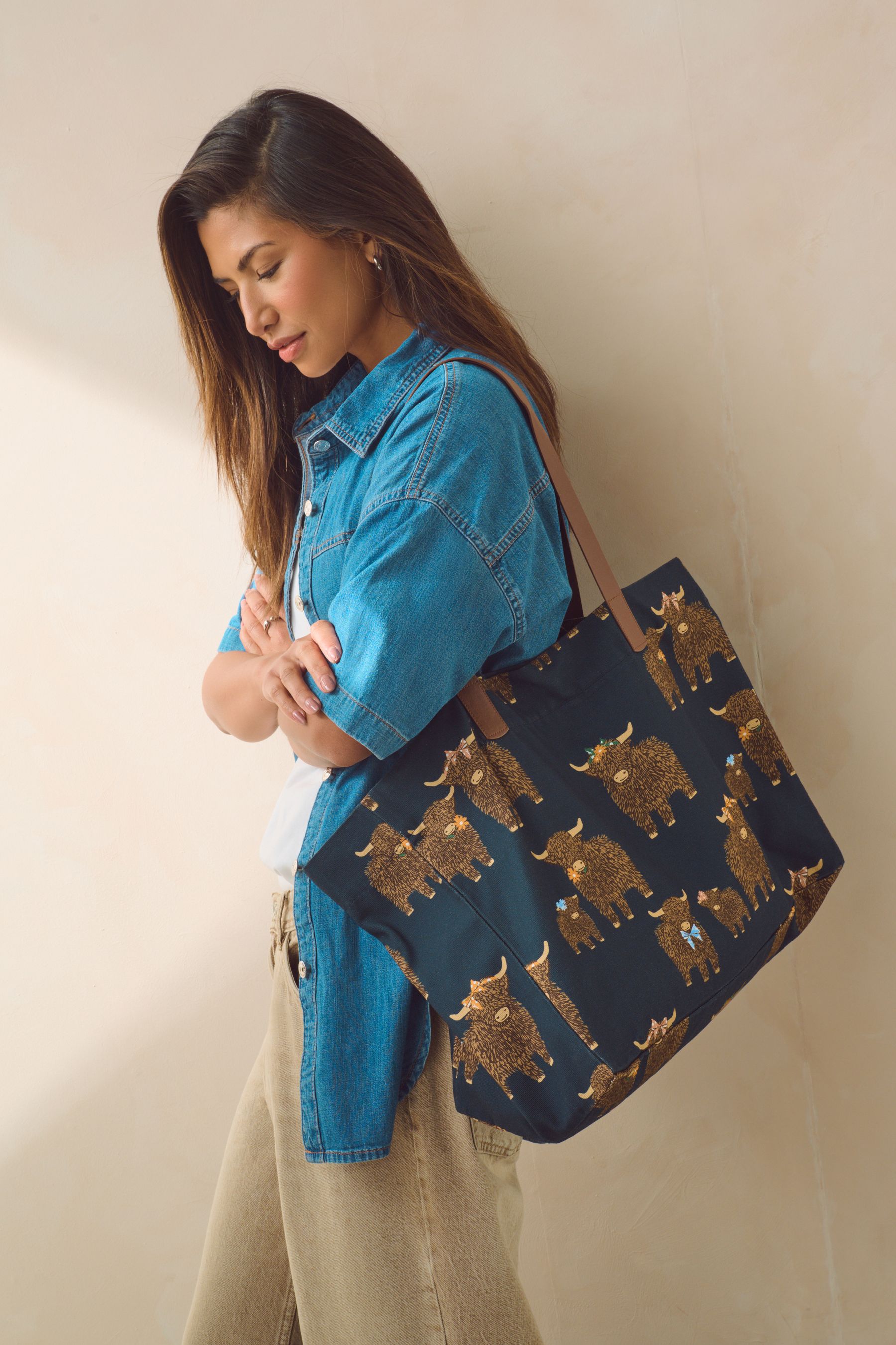 Navy Beach Bag
