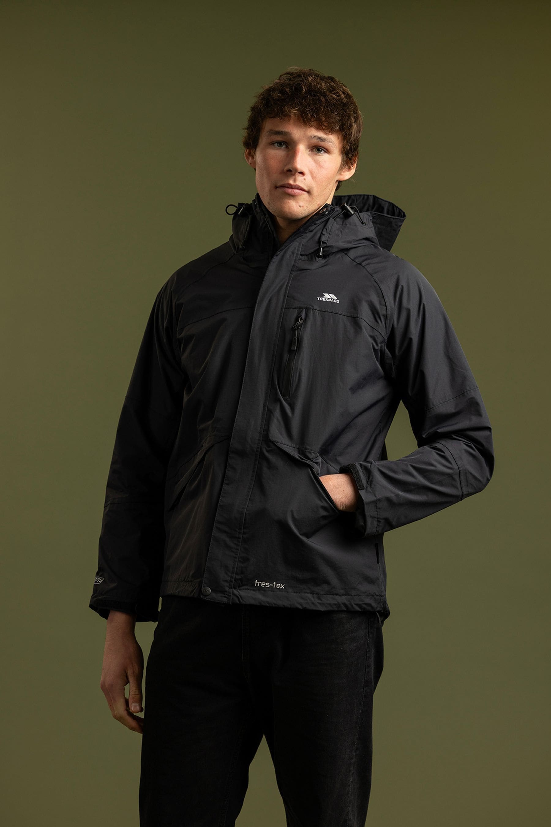 Acheter Trespass Corvo Black Jacket from Next Luxembourg