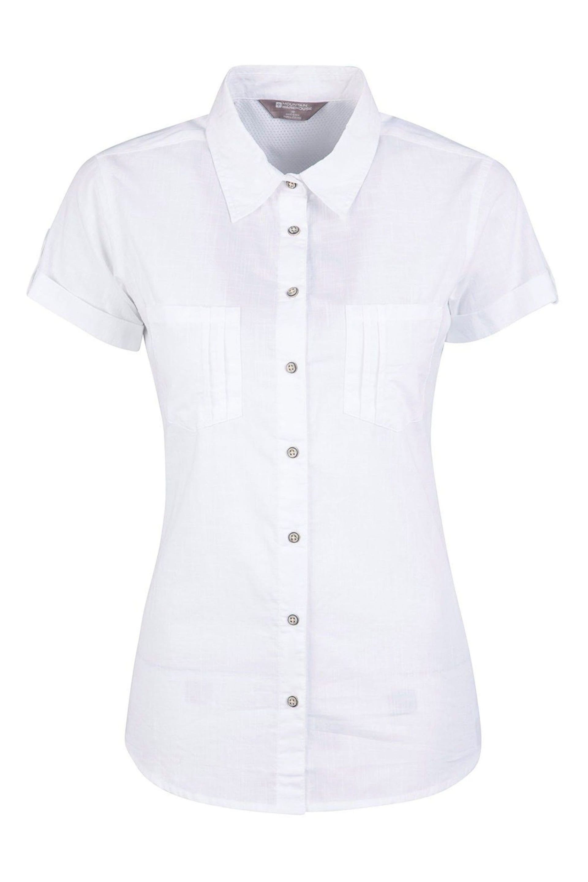Mountain Warehouse White Coconut Short Sleeve Womens Shirt - Image 2 of 5