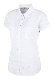 Mountain Warehouse White Coconut Short Sleeve Womens Shirt - Image 4 of 5