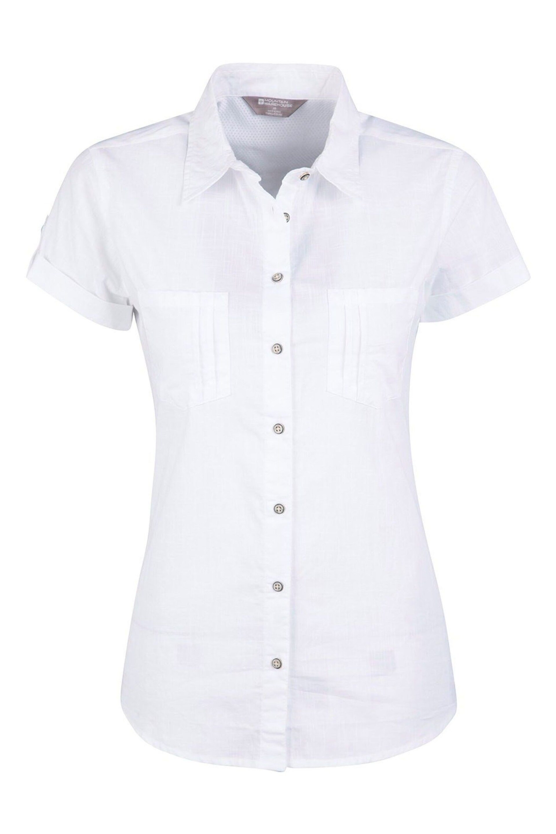 Mountain Warehouse White Coconut Short Sleeve Womens Shirt - Image 5 of 5