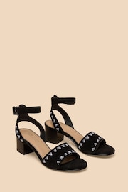 White Stuff Black Suede Ivy Heel Sandals - Image 2 of 4