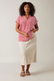 Evans Curve Zig Zag Print Blouse - Image 2 of 5