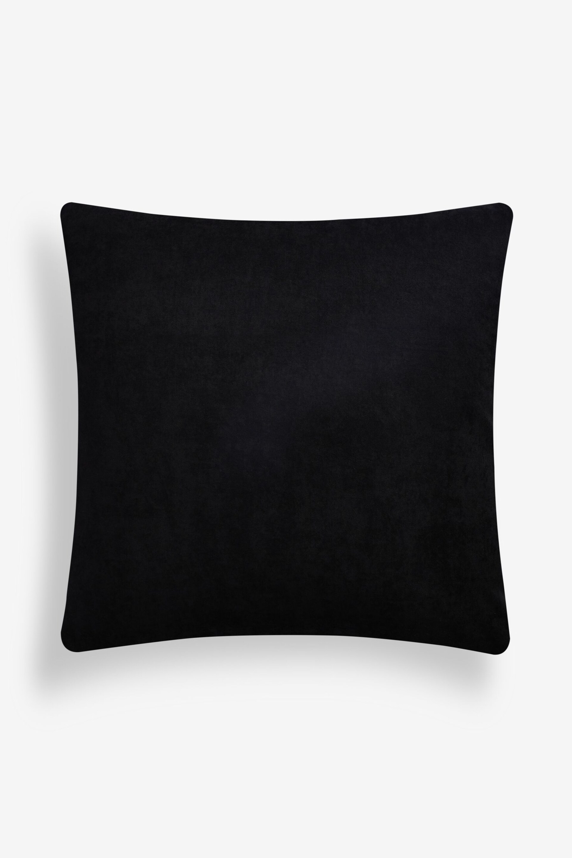 Black Velvet Curve 59 x 59cm Cushion - Image 3 of 4