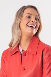 Lakeland Leather Pink Kendal Collared Leather Jacket - Image 2 of 4