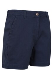 Mountain Warehouse Blue Womens Bay Organic Chino Shorts - Image 3 of 5