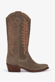 Penelope Chilvers Goldie Embroidered Cowboy Brown Boots - Image 1 of 8