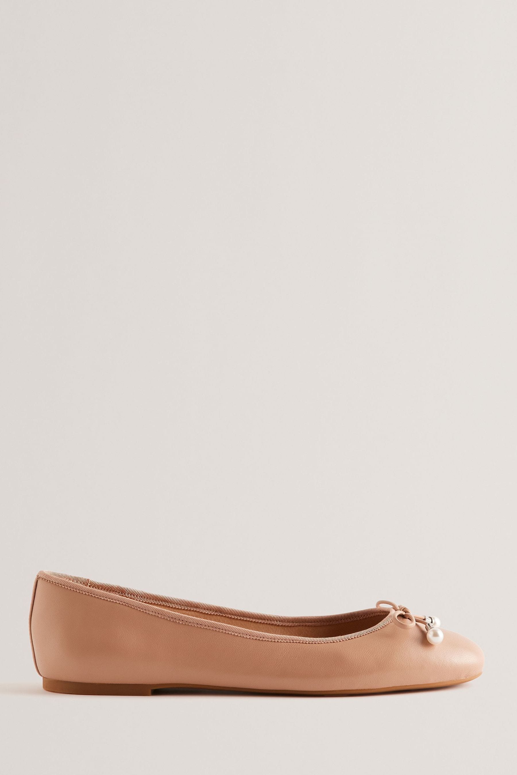 Buy Ted Baker Pink Flat Ayvvah Bow Ballerina Shoes With Signature Coin from Next United Arab Emirates