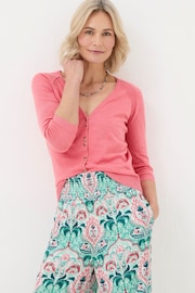 FatFace Pink Rose Cardigan - Image 1 of 4