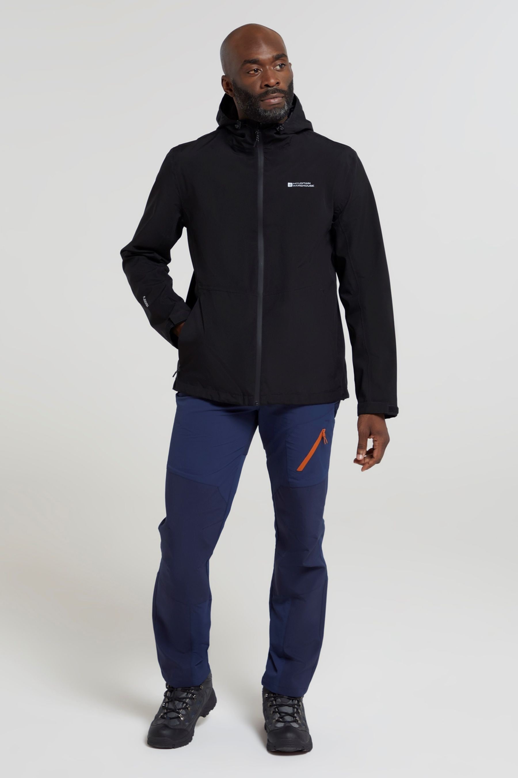Mountain Warehouse Covert Mens Waterproof Jacket Black Size XXL