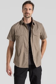 Craghoppers Kiwi Short Sleeved Brown Shirt - Image 1 of 5