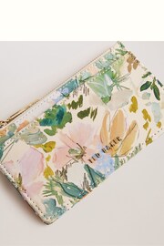 Ted Baker Cream Medell Painted Meadow Card Holder - Image 2 of 4