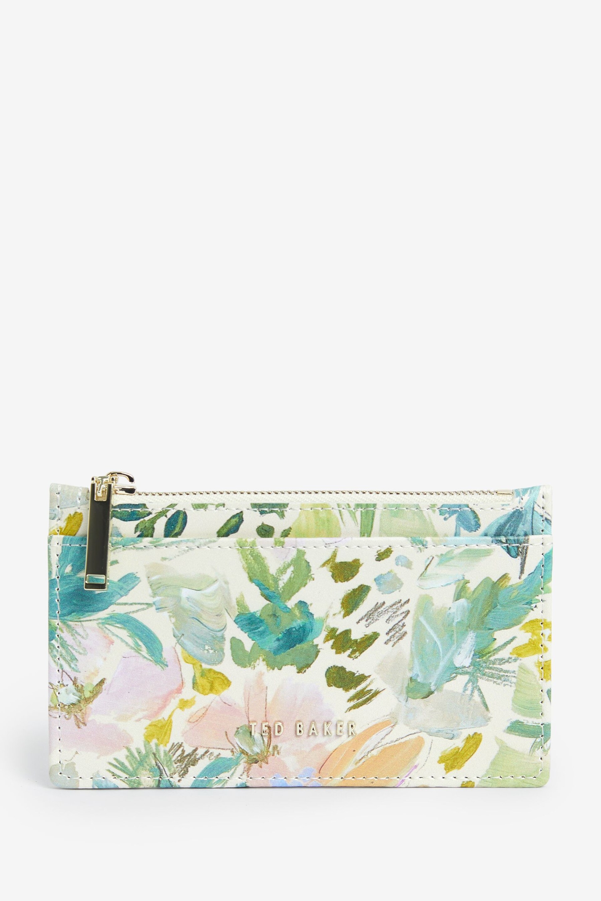 Ted Baker Cream Medell Painted Meadow Card Holder - Image 4 of 4