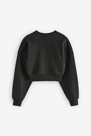 Black Velour Bow Sweatshirt (3-16yrs) - Image 6 of 8