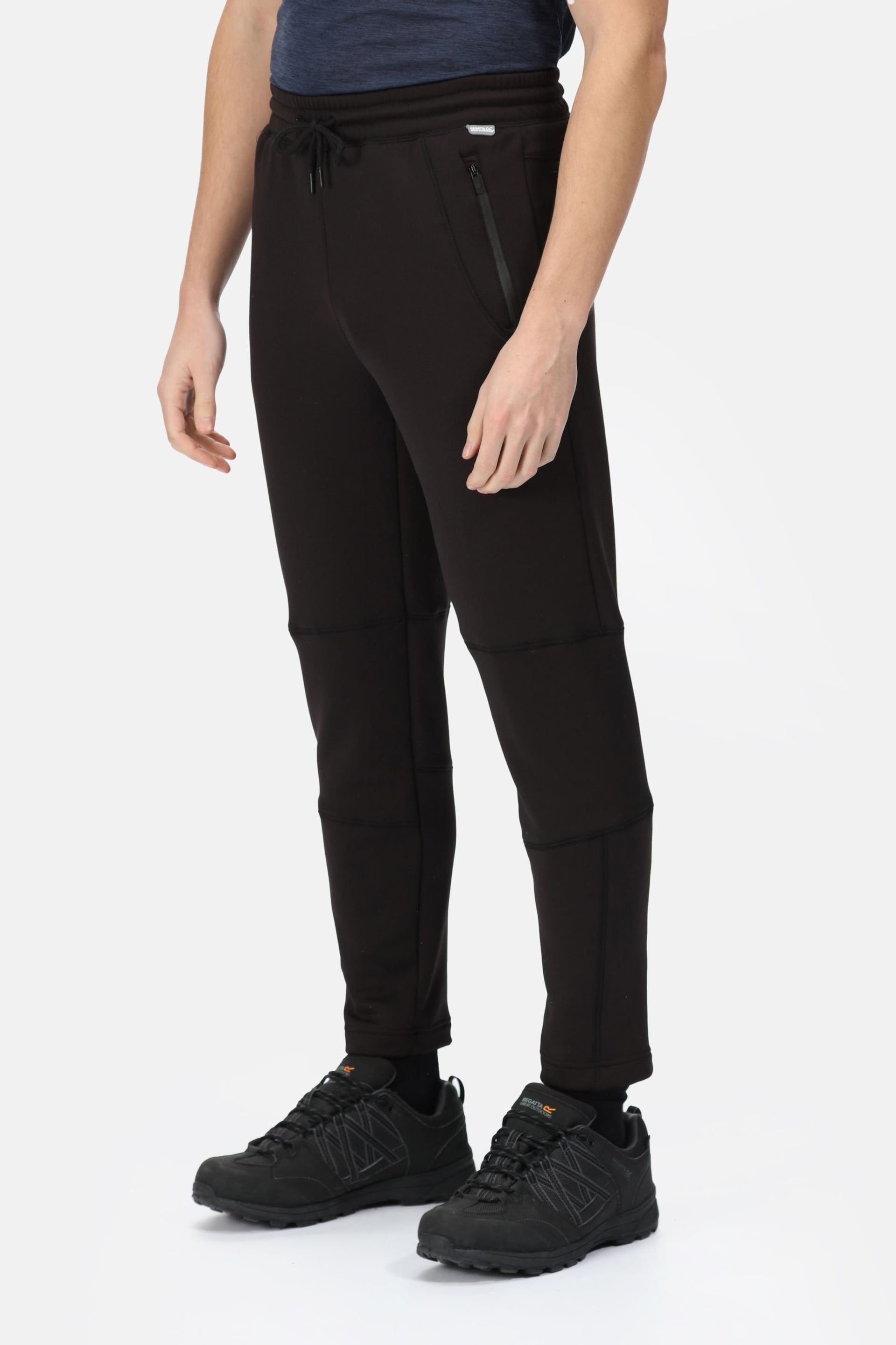 Regatta Black Carstol Zipped Pocket Joggers - Image 2 of 8