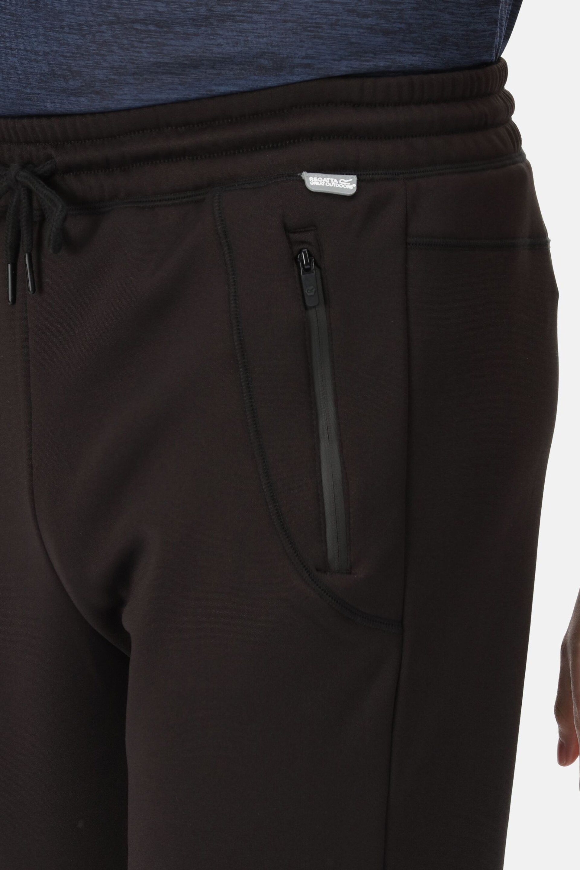 Regatta Black Carstol Zipped Pocket Joggers - Image 4 of 8