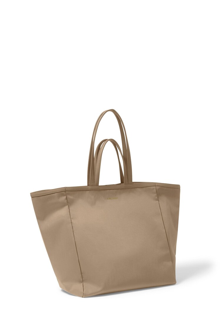 Katie Loxton Brown Oversized Nylon Lux Tote Bag - Image 1 of 4