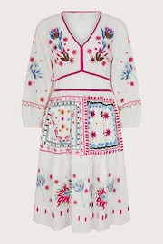 Monsoon Natural Zinnia Embroidered Dress - Image 5 of 5