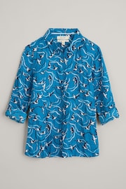 Seasalt Cornwall Blue Long Sleeve Scenery Shirt - Image 4 of 6