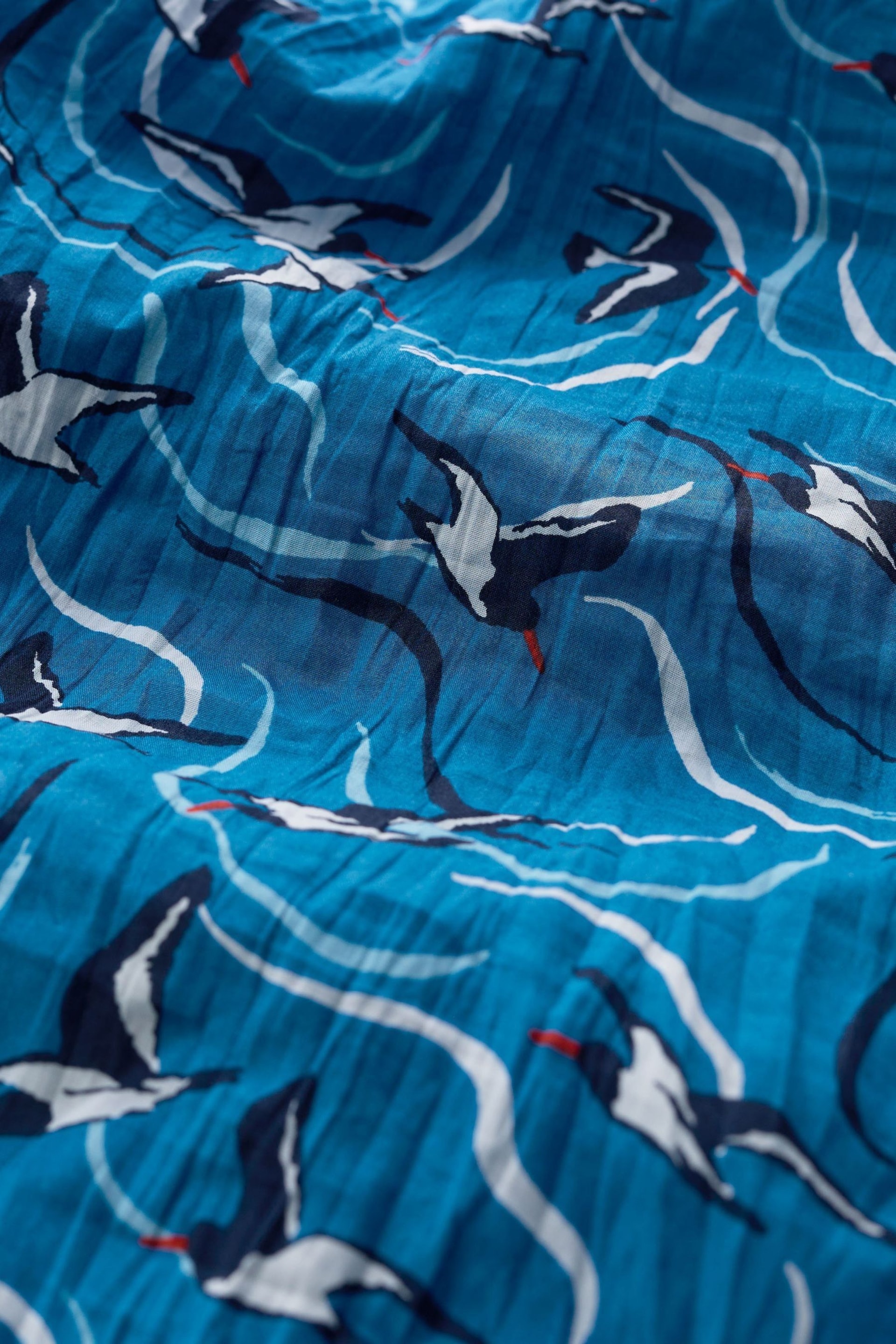 Seasalt Cornwall Blue Long Sleeve Scenery Shirt - Image 6 of 6