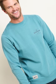 Brakeburn Blue Custom Crew Neck Sweat Top - Image 3 of 4