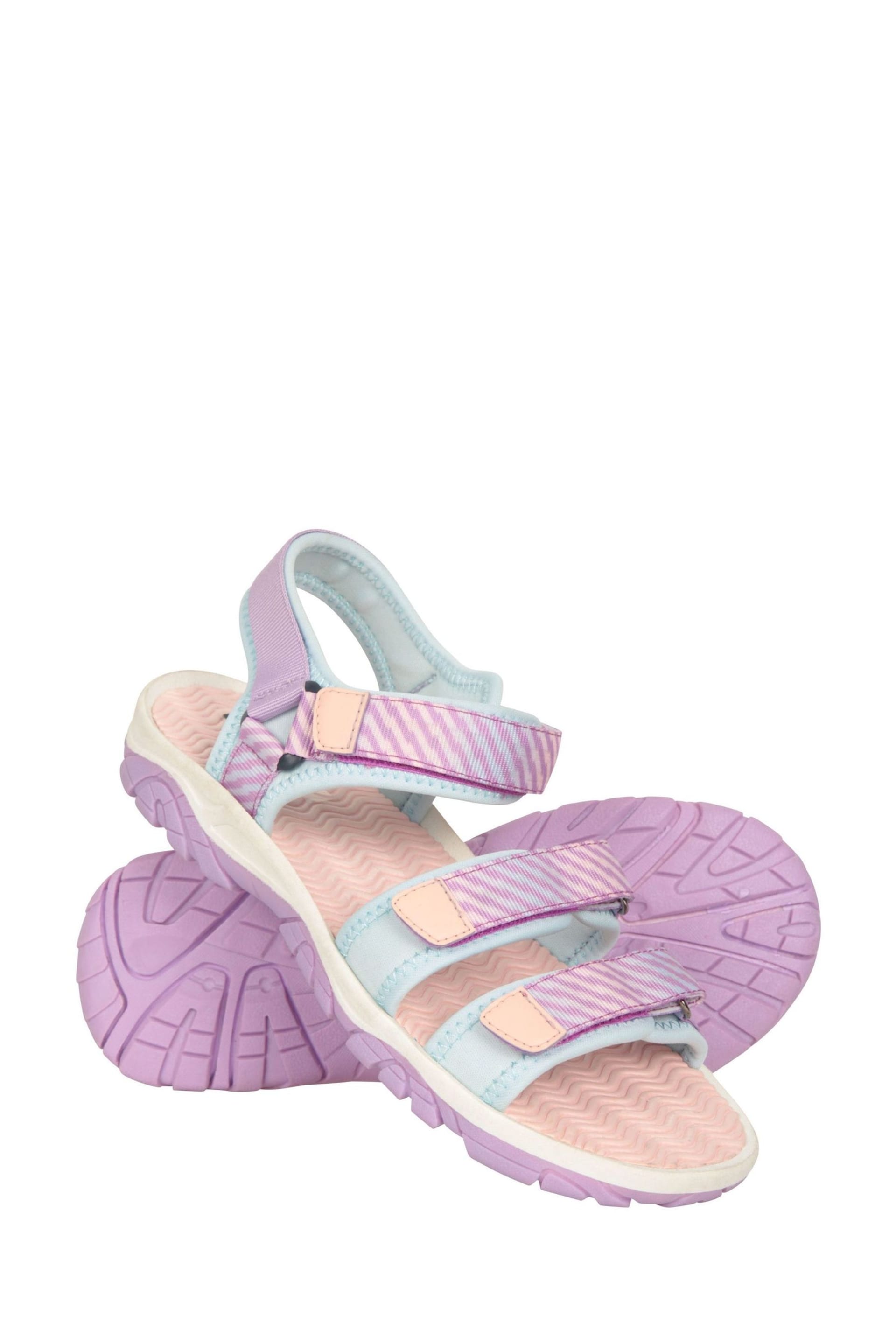Mountain Warehouse Purple Kids 3-Strap Sandals - Image 1 of 8