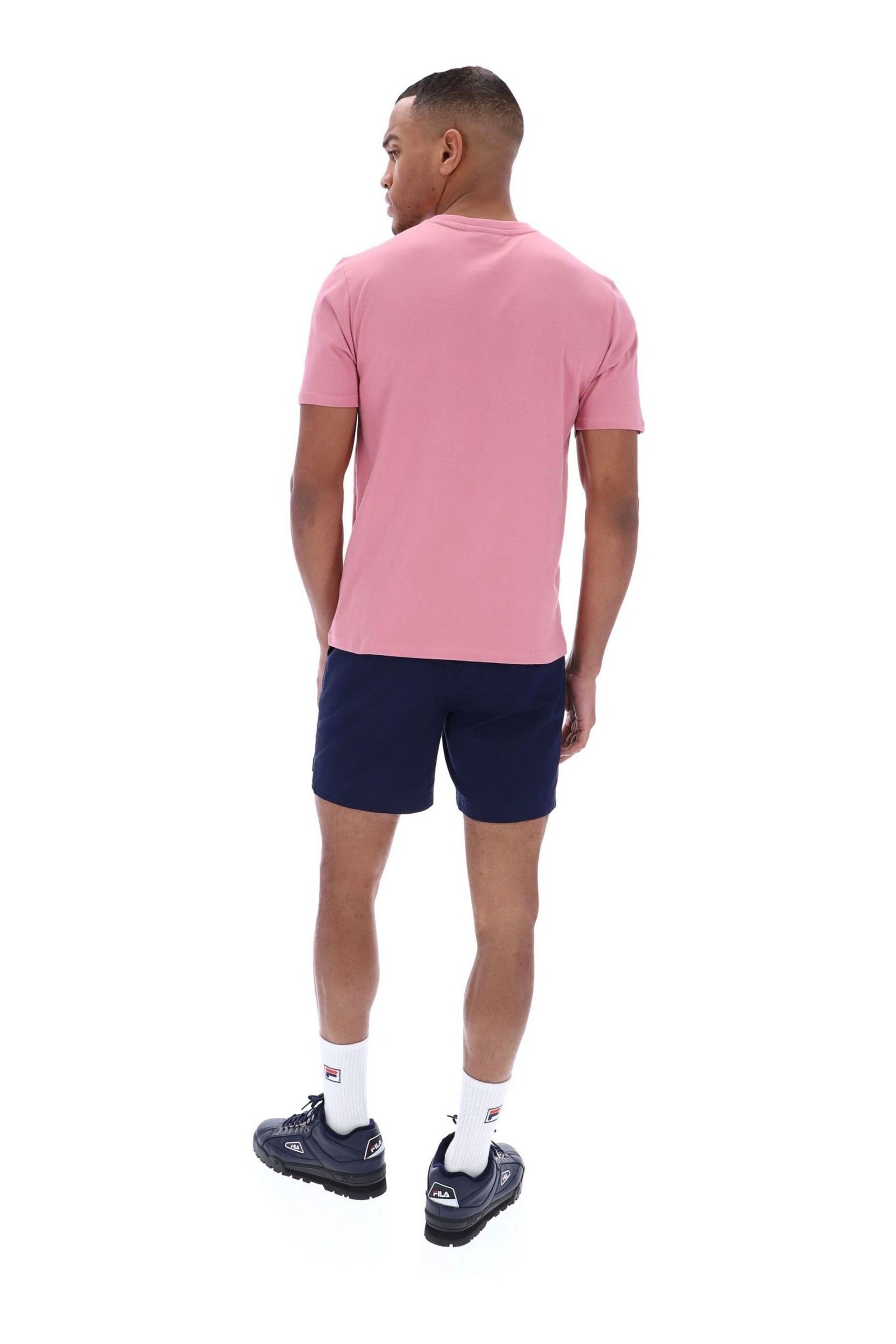 Fila Pink Sunny 2 Essential T-Shirt With Narrow Collar Rib - Image 3 of 4